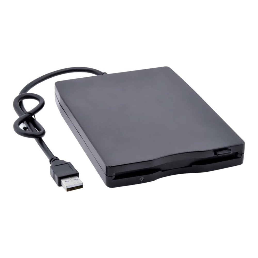 KALLORY USB 2.0 External Floppy Disk Drive Portable 3.5 Inch Floppy Disk Driver for Laptop High Data Transfer Rate Compatible