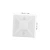 Tofficu 100pcs Reusable Cable Tie Mounts Suction Cup Wire Tie Holders for Adhesive Cable Management Wire view 2