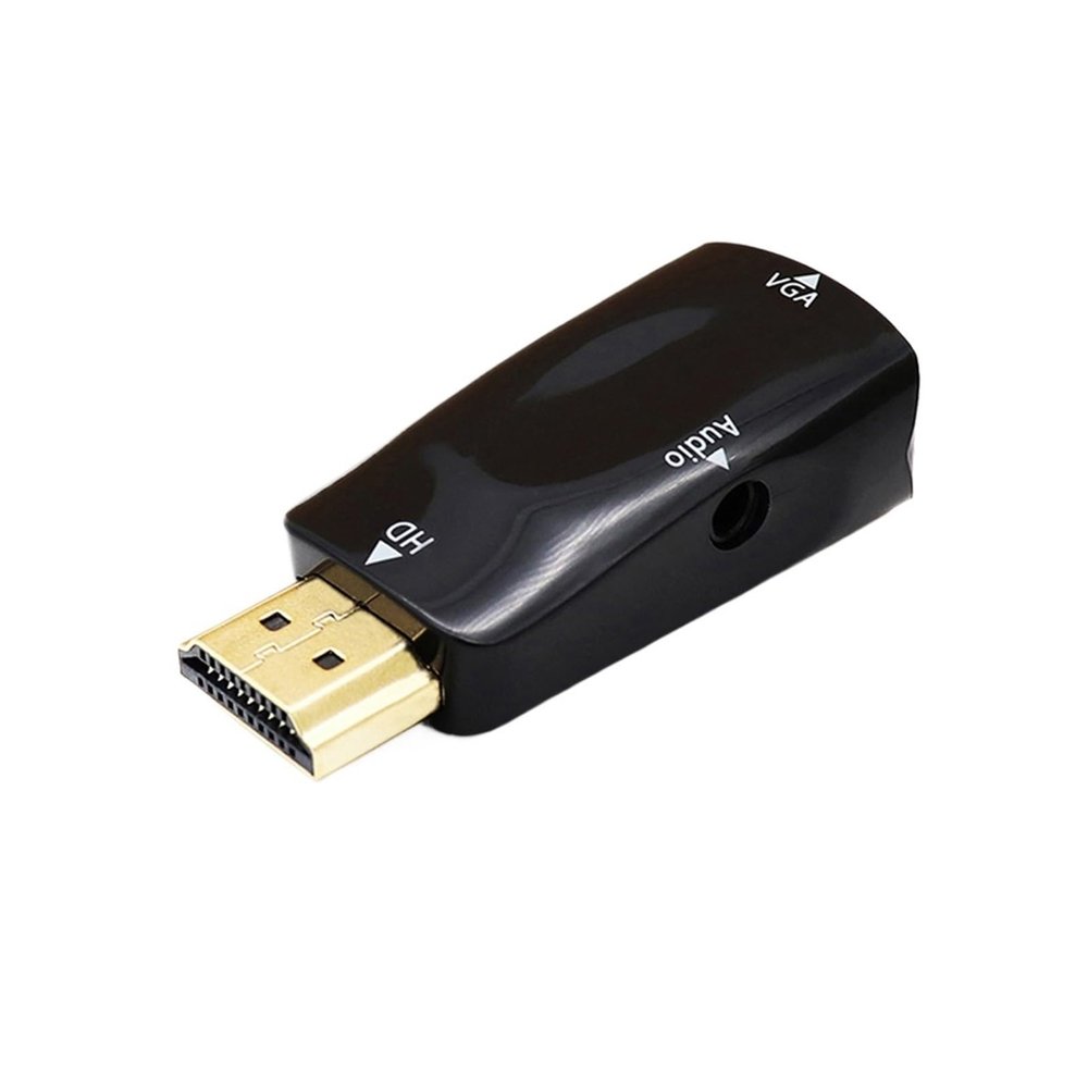 LINGQE HDMI-Compatible to Converter Adapter Cable Convert HD Famale to Male for Laptops TV Box Computer Display Projector(Black no Cable)