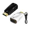 LINGQE HDMI-Compatible to Converter Adapter Cable Convert HD Famale to Male for Laptops TV Box Computer Display Projector(Black no Cable) view 2
