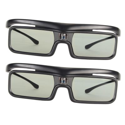 2Pcs 3D Glasses, Rechargeable Active Shutter 3D Glasses, DLP Link 3D Glasses Fit for LTV-2500 3000 Pro 3500 Pro 3D Projectors