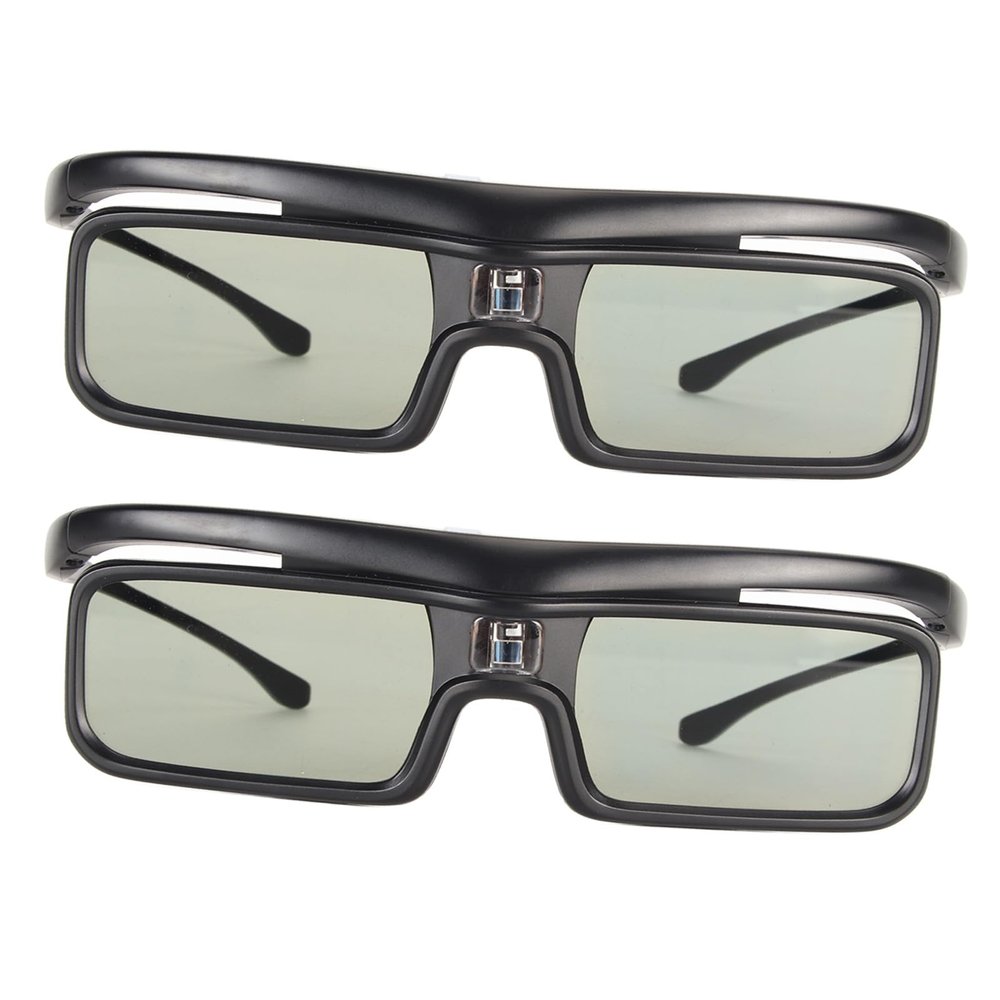 2Pcs 3D Glasses, Rechargeable Active Shutter 3D Glasses, DLP Link 3D Glasses Fit for LTV-2500 3000 Pro 3500 Pro 3D Projectors