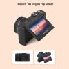 5K Digital Camera for Photography, WiFi Instant Sharing Vlogging Cameras for 3" 180 Flip Screen with 18X Zoom 75MP Compact Travel Camara with AF Auto Focus (64GB) view 2