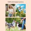 5K Digital Camera for Photography, WiFi Instant Sharing Vlogging Cameras for 3" 180 Flip Screen with 18X Zoom 75MP Compact Travel Camara with AF Auto Focus (64GB) view 4