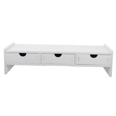 CONGARTENO 1pc Computer Holder Monitor Stand Laptop Riser White Desk Riser Monitor Screen Rack