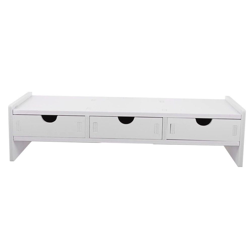 CONGARTENO 1pc Computer Holder Monitor Stand Laptop Riser White Desk Riser Monitor Screen Rack