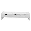 CONGARTENO 1pc Computer Holder Monitor Stand Laptop Riser White Desk Riser Monitor Screen Rack view 1