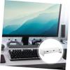 CONGARTENO 1pc Computer Holder Monitor Stand Laptop Riser White Desk Riser Monitor Screen Rack view 4