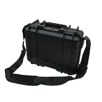 88JUNYh Waterproof Hard Case with Foam Waterproof Hard Carry Case  Protective Storage Box with Shoulder Strap & Sponge Lining(42x36x12CM)