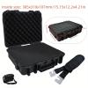 88JUNYh Waterproof Hard Case with Foam Waterproof Hard Carry Case  Protective Storage Box with Shoulder Strap & Sponge Lining(42x36x12CM) view 2