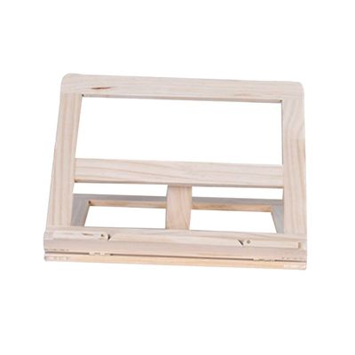 HYTROVE Children's Wooden Book Stand Reading Rack Adjustable Height Multi-Purpose Book Holder for Desk Tablet Music Stand for Boys and Girls Reading Study and Art Display