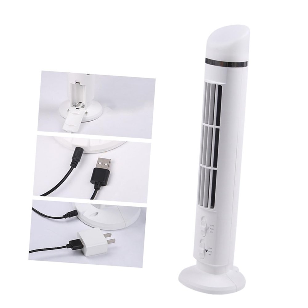 VILLCASE Usb Mini Cooling Silent Bladeless Design for Multi-function Accessory for Families Elderly White