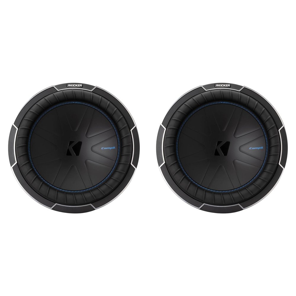 KICKER (2 51CWQ124 CompQ Q-Class 12" Subwoofer, Dual 4-Ohm