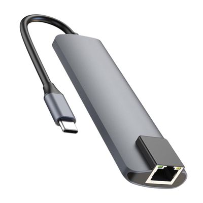 KALLORY Type-c with Pd Charging Hub Adapter for Laptops Compact USB- Hub for Enhanced Connectivity and Access