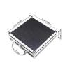 88JUNYh Waterproof Hard Case with Foam Aluminum Alloy Portable Tool Box Storage Manager Household Durable Storage Box with Sponge Inner Ultra-Large Capacity(215x215x65mm) view 2