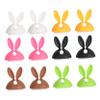 Angoily 12pcs Bunny Cable Clip Holder Silicone Fixed Wire Clamp Cord Wraps for Organizing Power Cables Charging Cords view 1