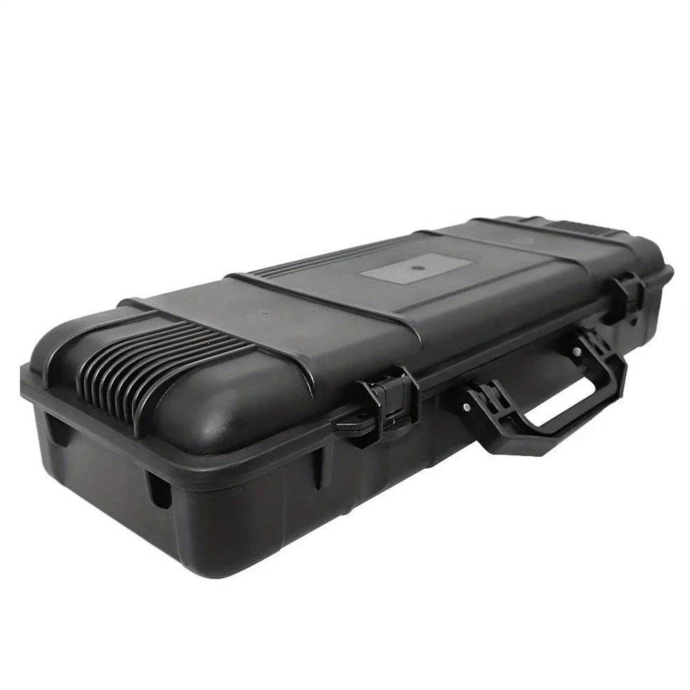 88JUNYh Waterproof Hard Case with Foam Waterproof Hard Carry Tool Case Organizer Storage Box Camera Photography Sights Safety Protector Instrument Tool Box with Sponge(363x165x105mm)