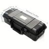 88JUNYh Waterproof Hard Case with Foam Waterproof Hard Carry Tool Case Organizer Storage Box Camera Photography Sights Safety Protector Instrument Tool Box with Sponge(363x165x105mm) view 2