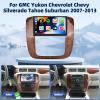 2G+32G Android 13 Car Stereo Radio for GMC Yukon Chevrolet Tahoe/Suburban 2007-2013 Wireless CarPlay Android Auto 9 Inch Touchscreen GPS Navigation Bluetooth Mirror Link FM/RDS SWC Backup Camera Mic view 2