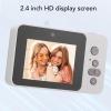 1080P Digital Camera for Photography, 12MP Vlog Selfie Camera with 2.4" Screen, Dual Lens Autofocus Compact Small Cameras for Beginner (White) view 3