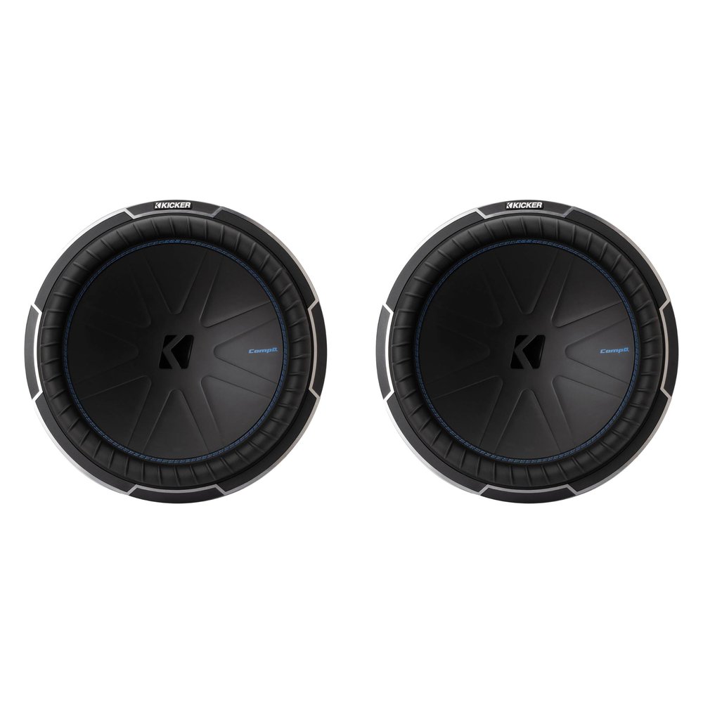 Kicker (2) 51CWQ154 CompQ Q-Class 15" Subwoofer, Dual 4-Ohm