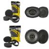 Kicker KSC 6.5" & 6x9 3-Way Coaxial with RKFR Foam Fast Ring Speaker Enhancement Kit view 1