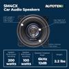 Autotek 2 Pack Street Machine 200W 4 Inch 2 Way Car Audio Coaxial Speakers with Neo Mylar Soft Dome Tweeters for Crystal Clear Sound view 4