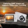 1080P Digital Camera for Photography, 50MP Vlogging Camera with 2.8" Screen, Autofocus Compact Small Cameras for Beginner (Silver) view 2