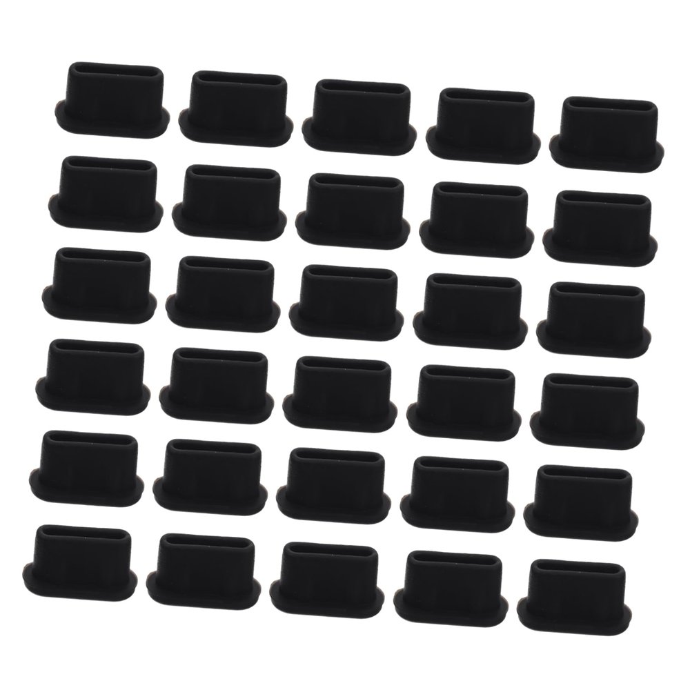 OSOLADY 30Pcs Type Plug Cover Protective Caps for Charging Ports Compatible with Computers and Devices Lightweight Durable Shields Against