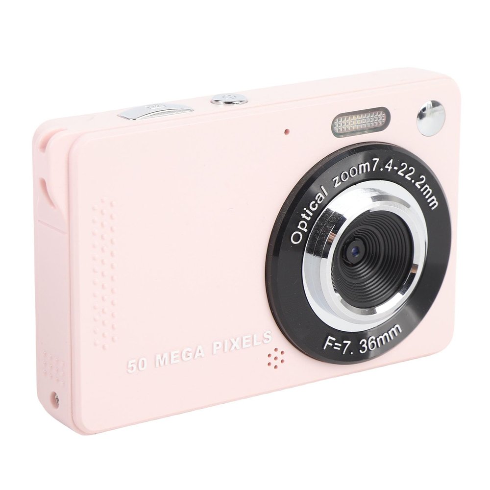 1080P Digital Camera for Photography, 50MP Vlogging Camera with 2.8" Screen, Autofocus Compact Small Cameras for Beginner (Roseate)