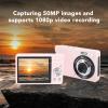 1080P Digital Camera for Photography, 50MP Vlogging Camera with 2.8" Screen, Autofocus Compact Small Cameras for Beginner (Roseate) view 2