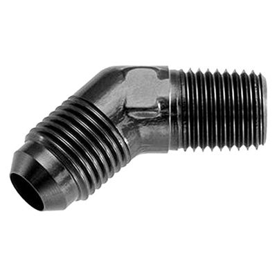 Red Horse Performance RHP823-16-16-2 16AN 45 deg to 16AN NPT Male Adapter - Black