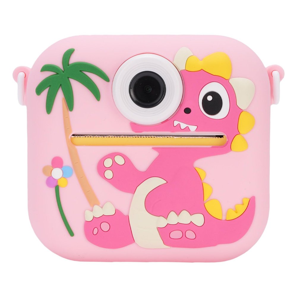 Kids Camera Instant Print, 1080P HD Kids Instant Cameras with 2.4 Inch Screen, 48MP Double Lens, 8X Digital Zoom, 6 Creative Filters, 5 Fun Games (Roseate)