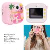 Kids Camera Instant Print, 1080P HD Kids Instant Cameras with 2.4 Inch Screen, 48MP Double Lens, 8X Digital Zoom, 6 Creative Filters, 5 Fun Games (Roseate) view 3