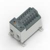 TE Connectivity/ABB Entrelec, 1SNL412510R0000, Power Distribution Block - Single Pole - 125 A Current Rating (UL) - 14 Position - Wire & Cable - Power - DIN Rail Mount. view 1