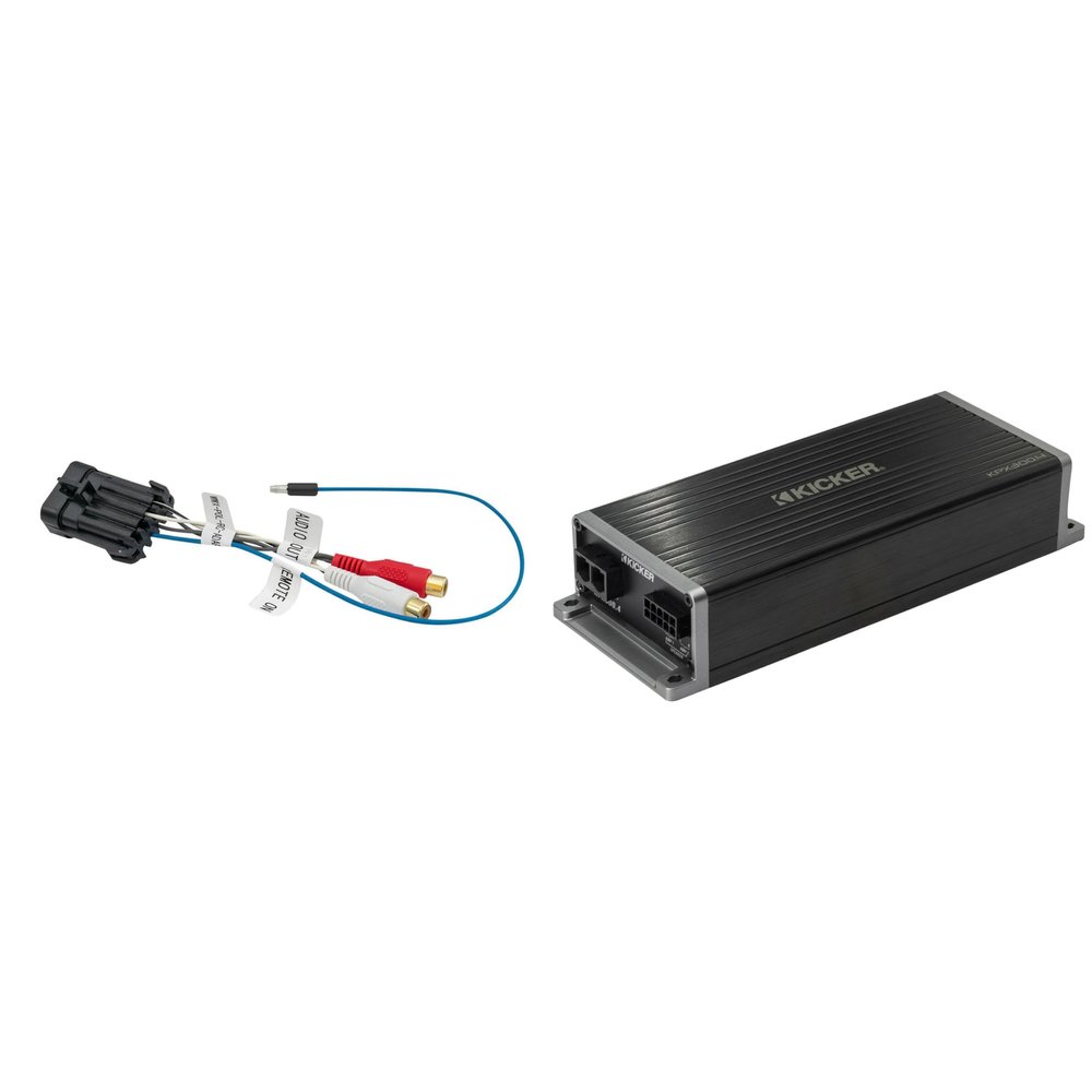 Kicker 51KPX3004 UTV Marine Amplifier & Adapter for Polaris Ride Command