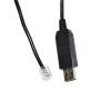 ATUUKOPC FT232RL USB to RJ12 RJ11 6PIN RS485 Converter Serial Communication Cable for Flow Control MFC to Host PC(3metres) view 4