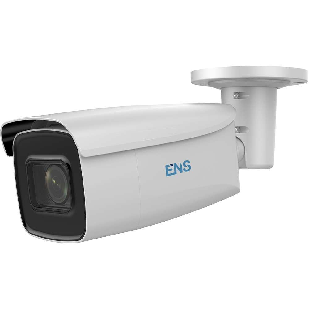 ENS SIP44B6V/MZ28120-H 4MP Motorized Varifocal Bullet Network Camera, 4MP@30FPS, 2.8-12MM Lens, 1/3" CMOS, IR(197ft), True WDR, VCA, Human/Vehicle Classification, Audio/Alarm, SD Slot, IP67