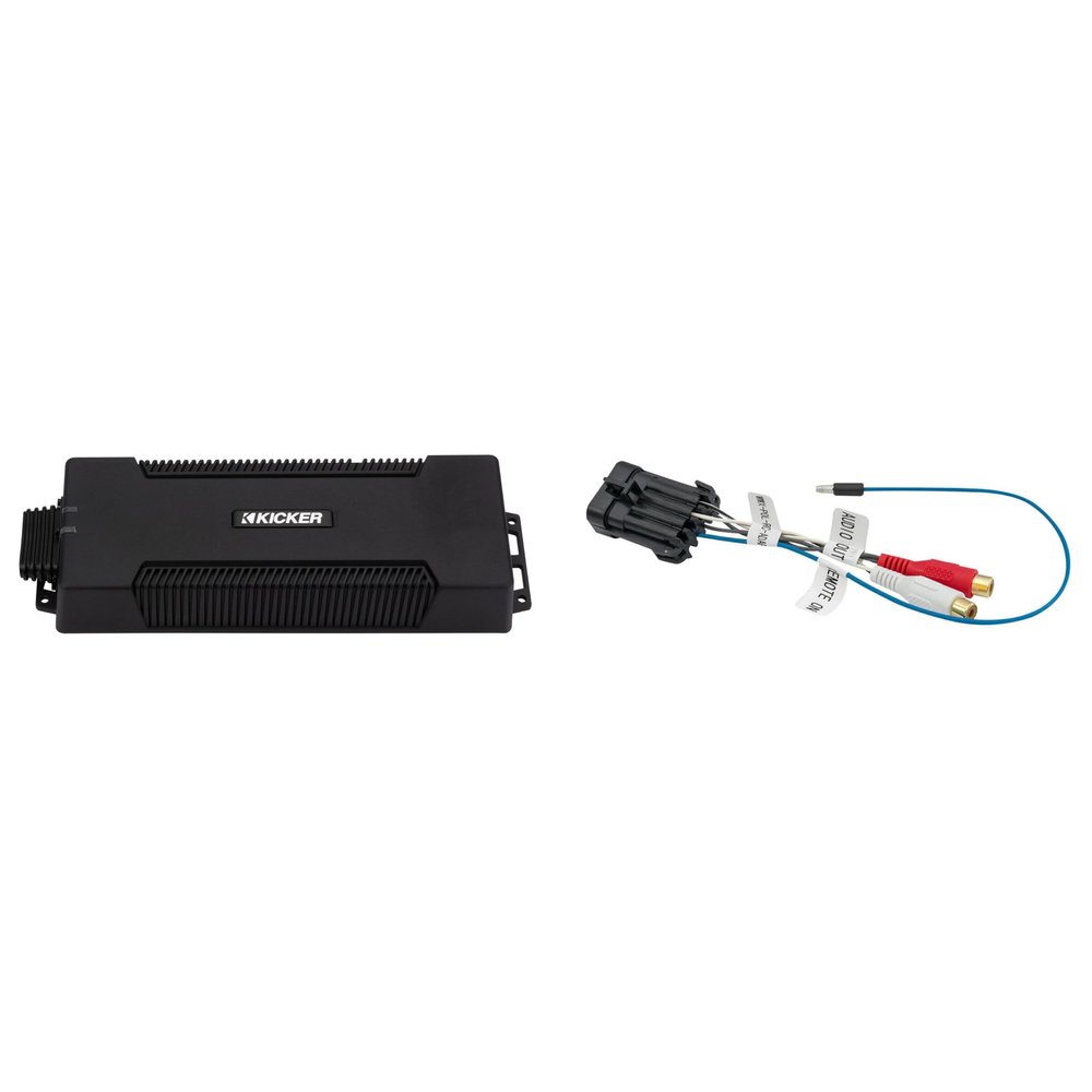 Kicker 48PXA10005 UTV Marine Amplifier & Adapter for Polaris Ride Command