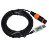 ATUUKOPC RS485 DMX512 to USB 3PIN 3P DMX 512 XLR Female Converter Cable for Freestyler Controller KABLE(3metres,Color G) view 2