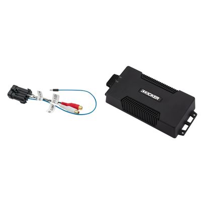 Kicker 48PXA6001 UTV Marine Amplifier & Adapter for Polaris Ride Command