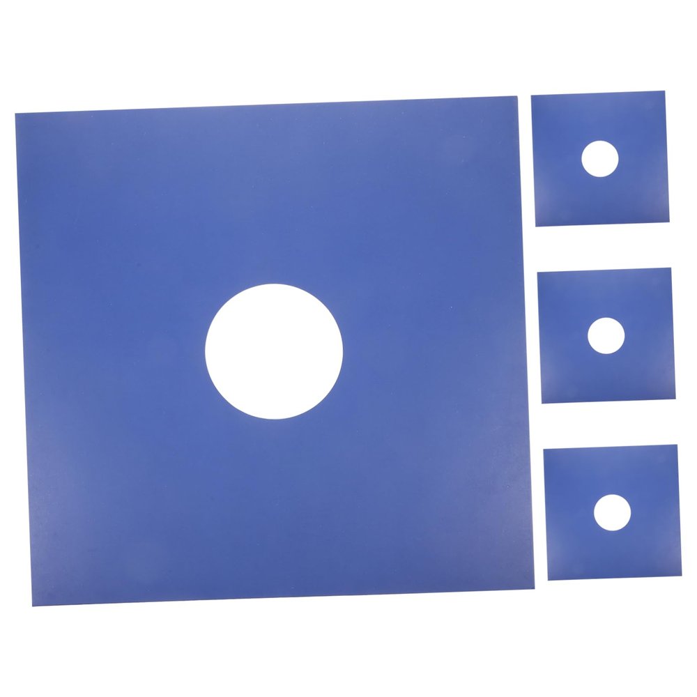 FOYTOKI 4Pcs Vinyl Record Sleeves Outer Covers for Albums Protects Against Scratches and Dirt for Vinyl Record Storage and Display