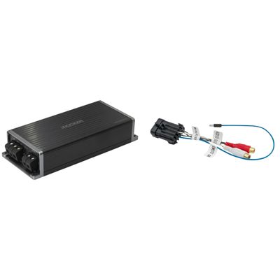 Kicker 51KPX5001 UTV Marine Amplifier & Adapter for Polaris Ride Command