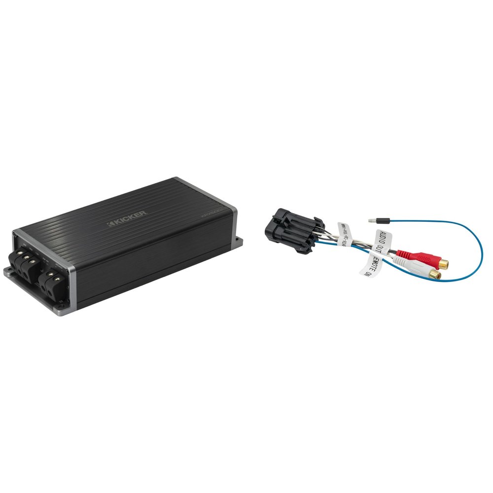 Kicker 51KPX5001 UTV Marine Amplifier & Adapter for Polaris Ride Command
