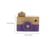 Yardwe 2Pcs Adorable Wooden Camera for Engaging Beech Material Playthings for Bedroom Desk Decor Birthday Present view 3
