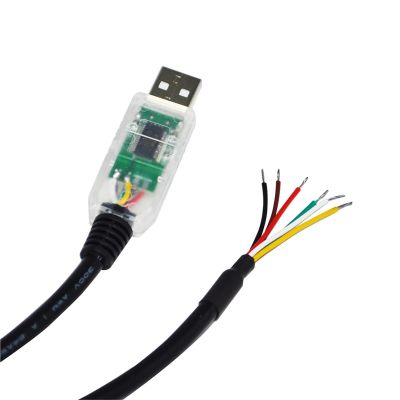 ATUUKOPC Industrial FT232RL CHIP USB to RS485 Converter 6 CORE 6PIN WE Communication Cable Data A+ B- 120R USB-RS485-WE-5000-BT(13.0M,Transparent USB Case)