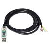 ATUUKOPC Industrial FT232RL CHIP USB to RS485 Converter 6 CORE 6PIN WE Communication Cable Data A+ B- 120R USB-RS485-WE-5000-BT(13.0M,Transparent USB Case) view 2