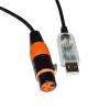 ATUUKOPC FT232RL USB to RS485 3PIN 3P DMX512 DMX 512 XLR Female Converter Cable for Controller KABLE(5m,Color F) view 1