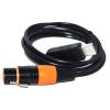 ATUUKOPC FT232RL USB to RS485 3PIN 3P DMX512 DMX 512 XLR Female Converter Cable for Controller KABLE(5m,Color F) view 2