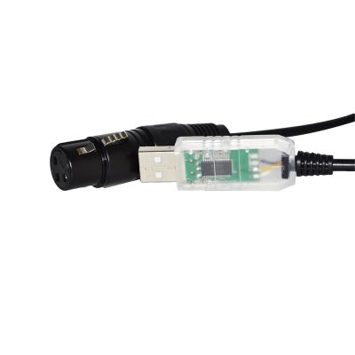ATUUKOPC USB RS485 to XLR 3P Female Socket DMX512 Cable Fixture Controller KABLE(1.8M,Color H)